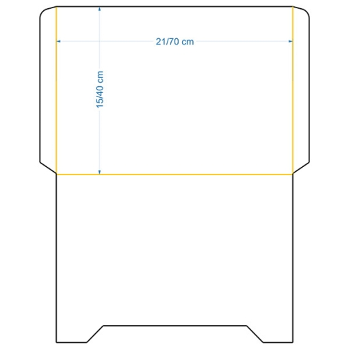 پاکت کارت - سایز 15.5×22 - کد 516