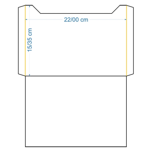 پاکت کارت - سایز 15.5×22 - کد 509