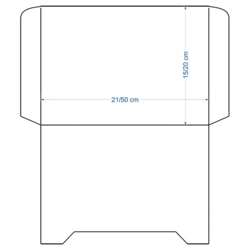 پاکت کارت - سایز 15×21.5 - کد 501